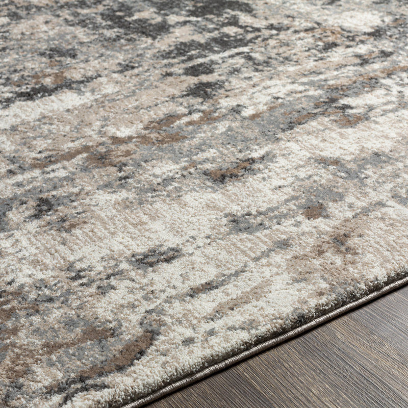 Tapis gris / beige Brod, Rectangle 5 pi 3 po x 7 pi