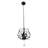3-Light Crystal Chandelier Adjustable Height