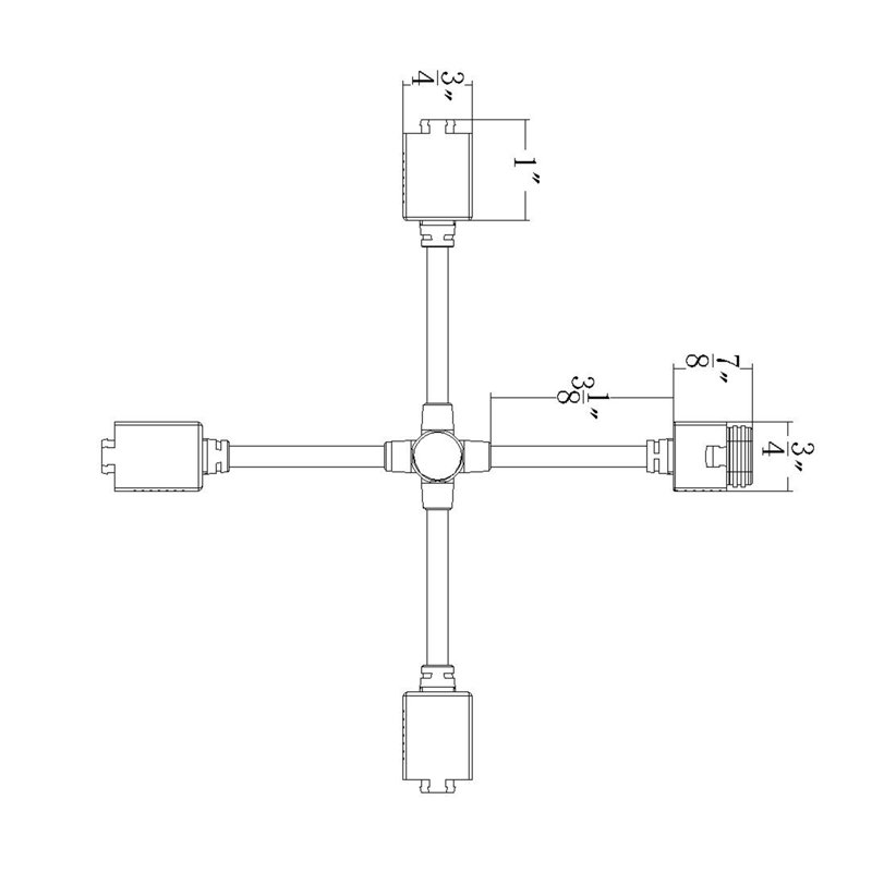 LED 12V Snap-On Strip Light X-Connector