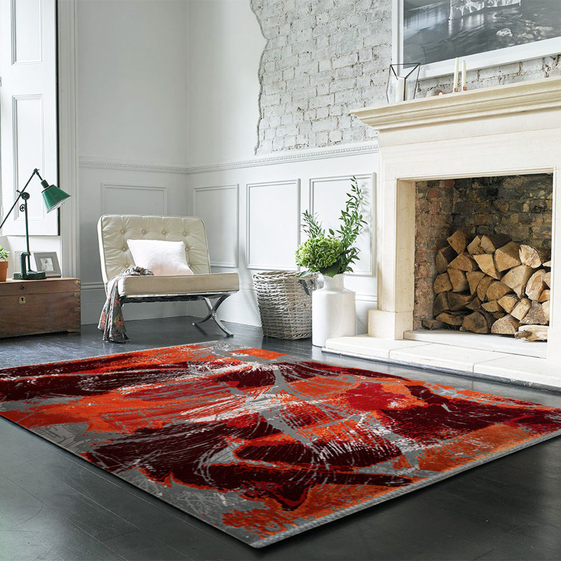 Tapis rectangulaire en coton Tabu, Rectangle 5 pi 3 po x 7 pi 7 po