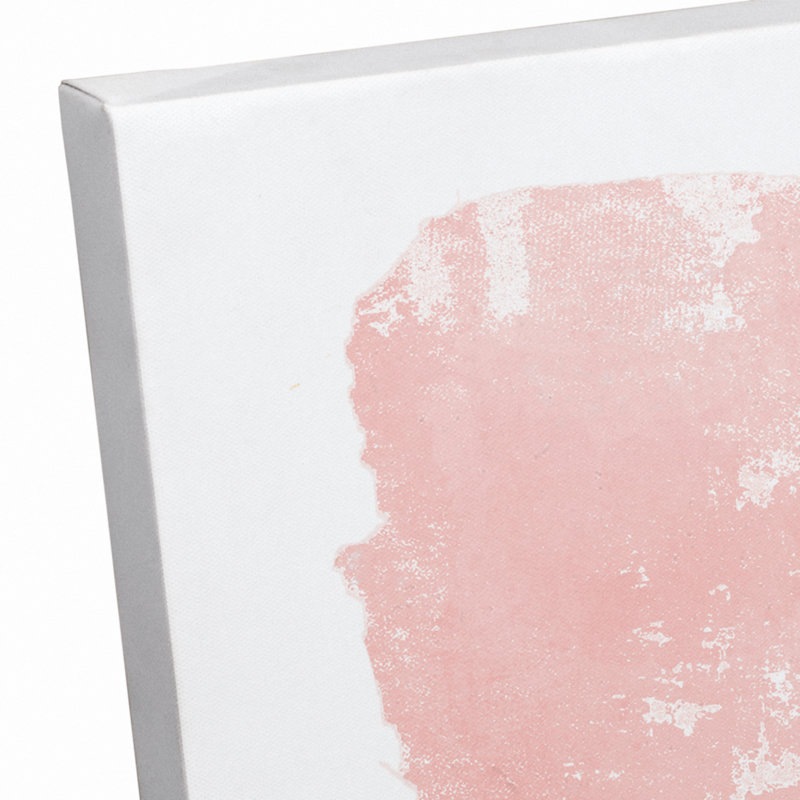«Watercolor Leopard on Two Tone Blush», reproduction d'art sur toile, H 24 po x l 20 po x P 1,25 po
