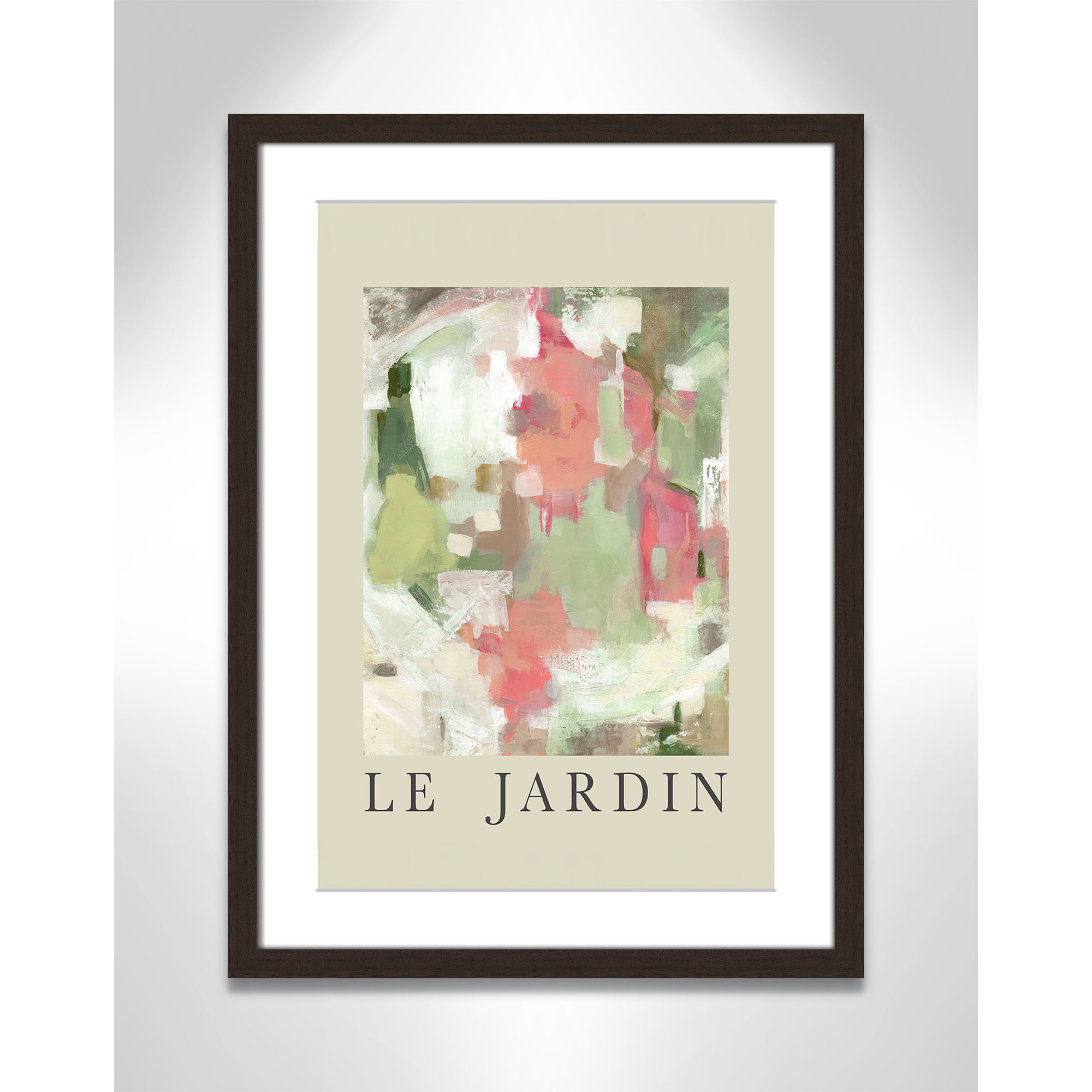 Botanical Poster Collection " Le Jardin " by Carol Robinson, Walnut Single Picture Frame, 23" H x 17" W x 1.25" D, Yes