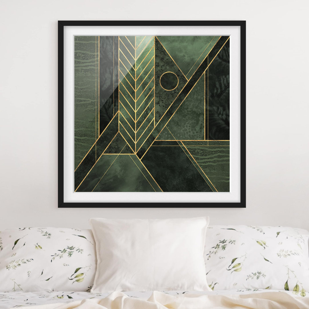 Gerahmtes Poster Geometric Shapes