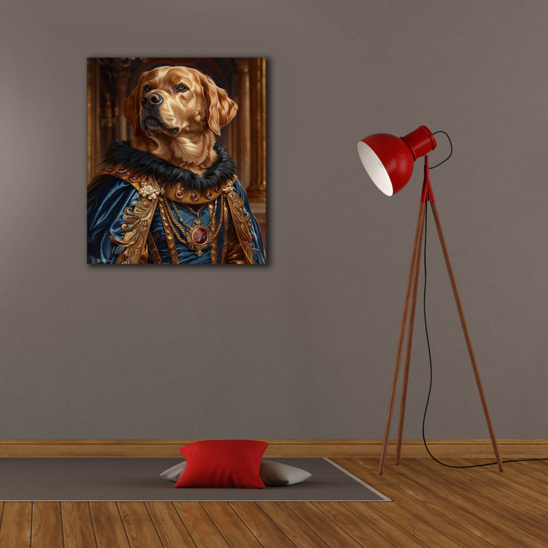 Art mural sur toile Trinx «Portrait Labrador Duke» par Momart, 20 po x 24 po, H 30 po x l 26 po x P 1,5 po