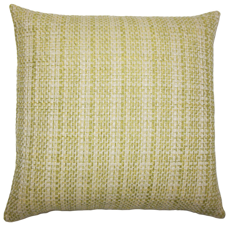 Plaid Reversible Throw Pillow, Leaf
