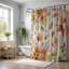 Rideau de douche standard 1 pièce Damila Leaf Fall-434739582