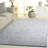 Hofmann 620 Hand Tufted Wool/Viscose/Cotton Abstract Indoor Use Only Rug in Blue/Ivory-1041107129