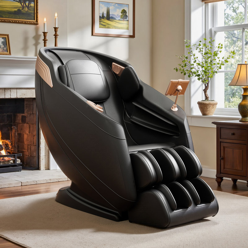Nikolitsa 2026 Full Body 4D Massage Chair With SL-Track Roller And 28 Air Bags, 3 Zero Gravity Modes, Heat Therapy, Retractable Footrest With Foot Roller, Yoga Stretch, Shiatsu/Knead/Thai Massage, Bluetooth and AI Voice Control
