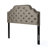 Grey Velvet Headboard For Queen&Full Sized, Displaying Button Diamond Stitch And Captivating Nailhead Features, Assembly Required Sized Beds, Illustrating Sophistication, Fascinating Accentuations,-2006985788