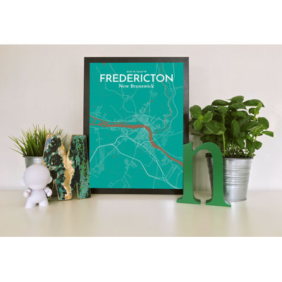 « fredericton city map », impression