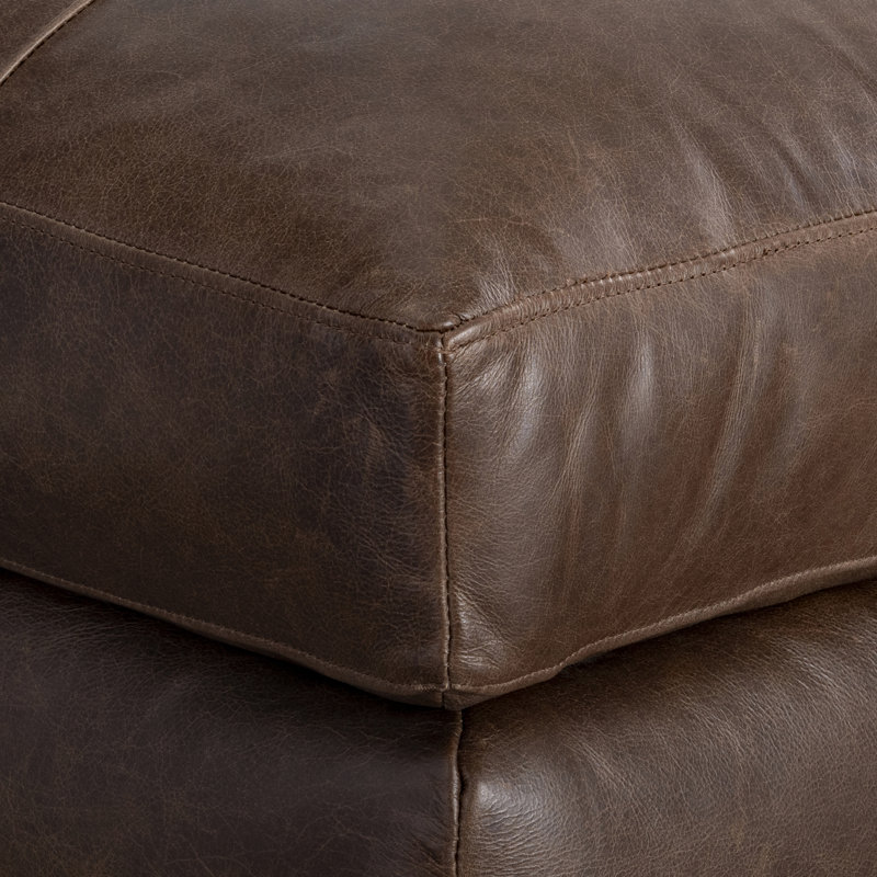 Bernhardt Nest Leather Ottoman