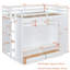 Lit mezzanine double avec garde-robe intégrée et meuble télé-1663222913