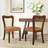 Alaric Mid-Century Modern Rubberwood Dining Chairs-956559178-956559177