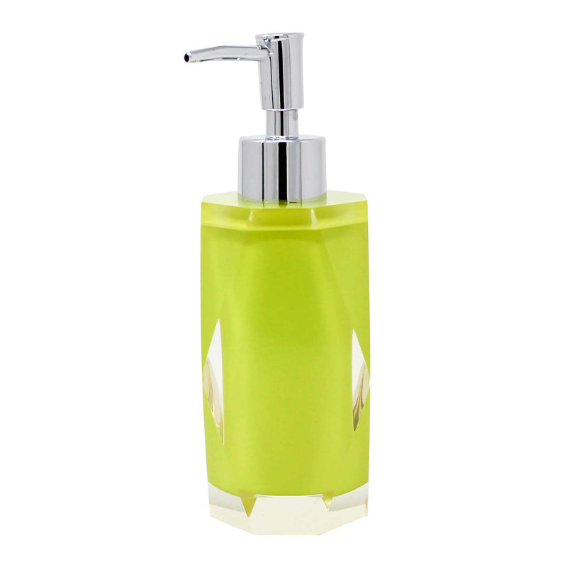 Distributeur de savon / lotion en résine à facettes Sparkles Home | Couleurs vibrantes, pompe en acier inoxydable durable