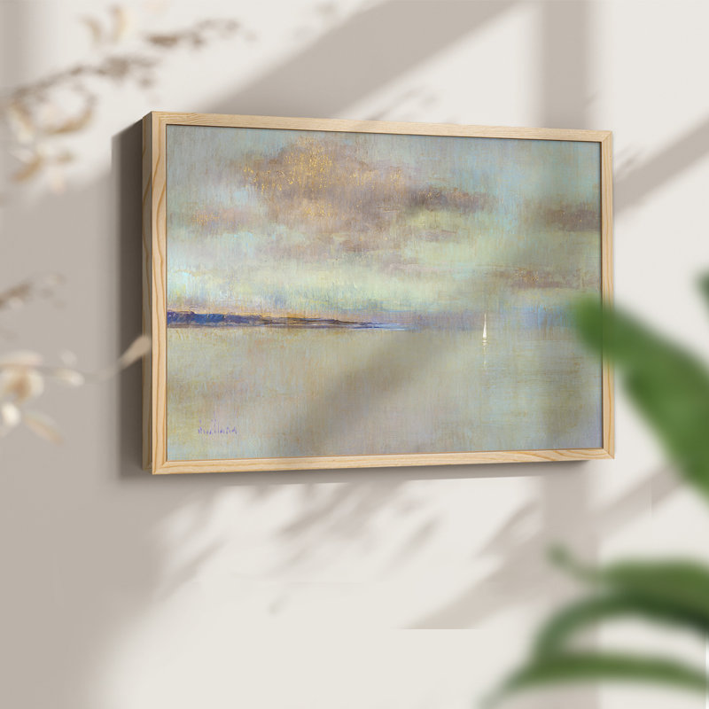 August Morning -Framed Print - Restickable, Naturel, H 22 po x l 28 po