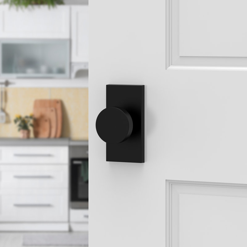 2.34375 X 2.56525 X Square, Satin Black, Passage, Adjustable