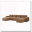 Canapé en forme de U sans os, conception capitonnée, fond en éponge haute densité 32D, conception antidérapante, aucun assemblage requis, combinaison libre, repose-pieds mobiles-665321374