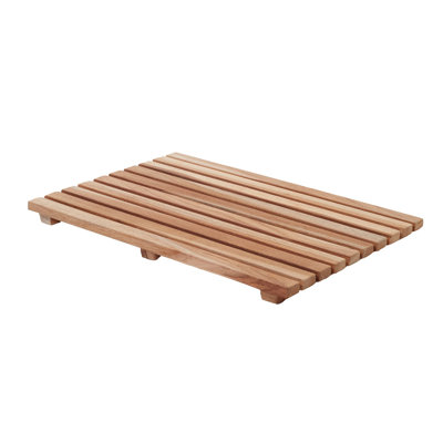 Cheska Solid Wood Bath Mat