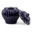 Navy Glazed Porcelain Jar with Lid