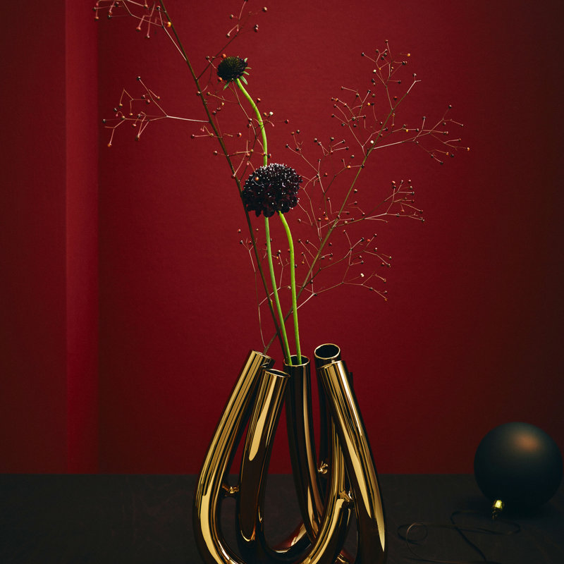 Triu Borosilicate Glass Jar, Gold