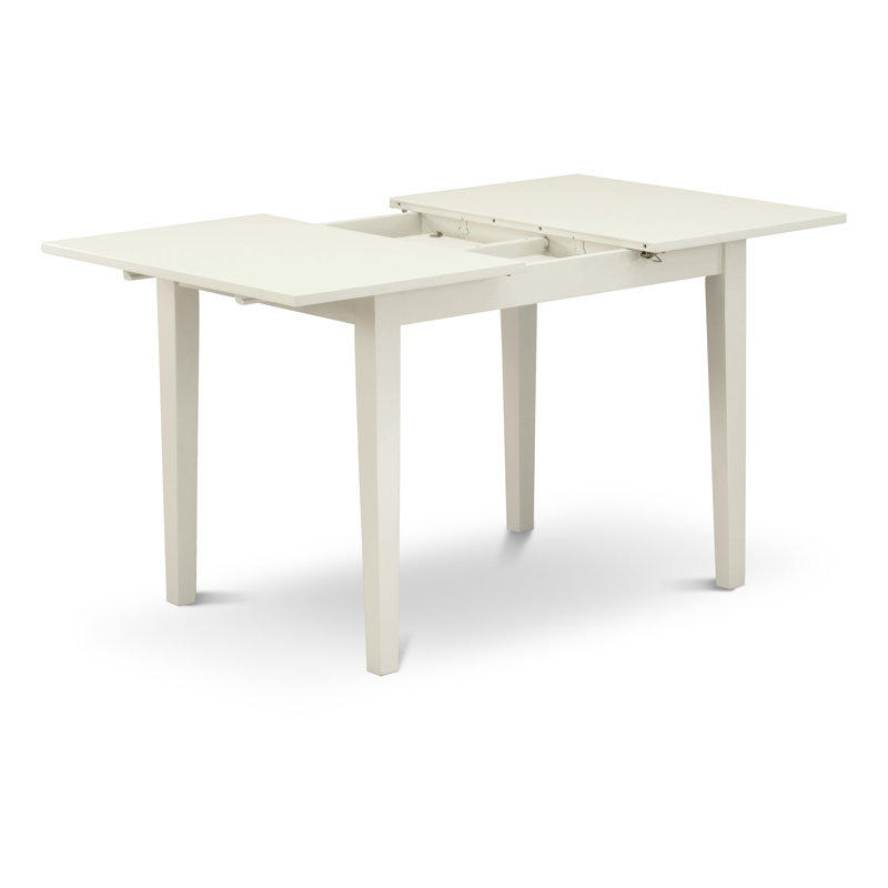 3 Piece Kitchen Table & Chairs Set Contains a Rectangle Dining Room Table with Butterfly Leaf and 2 Solid Wood Seat Chairs, 32x54 Inch, Buttermilk & Cherry
