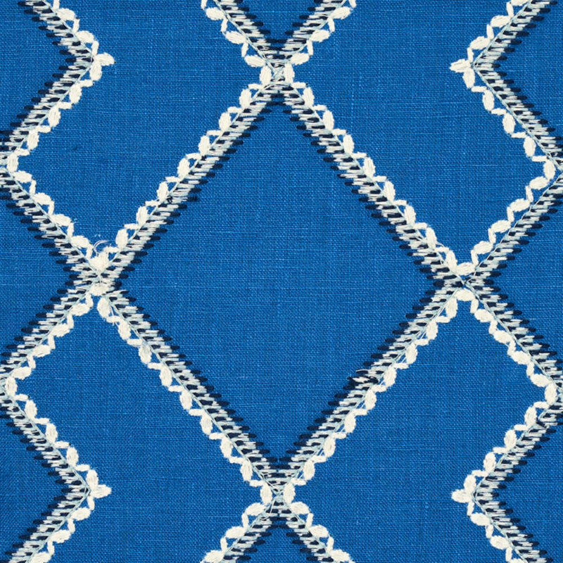 Tissu de broderie Branson, Bleu
