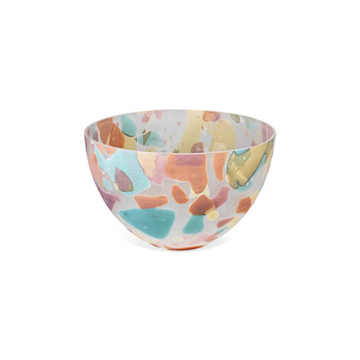 Watercolor Handmade Glass Decorative Bowl