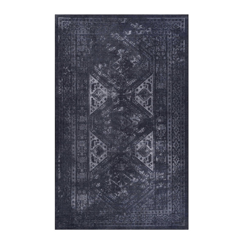 Area Rug, Washable Rug, Low-Pile, Non-Slip, Non-Shedding, Foldable, Kid & Pet Friendly - Area Rugs For Living Room, Bedroom, Kitchen