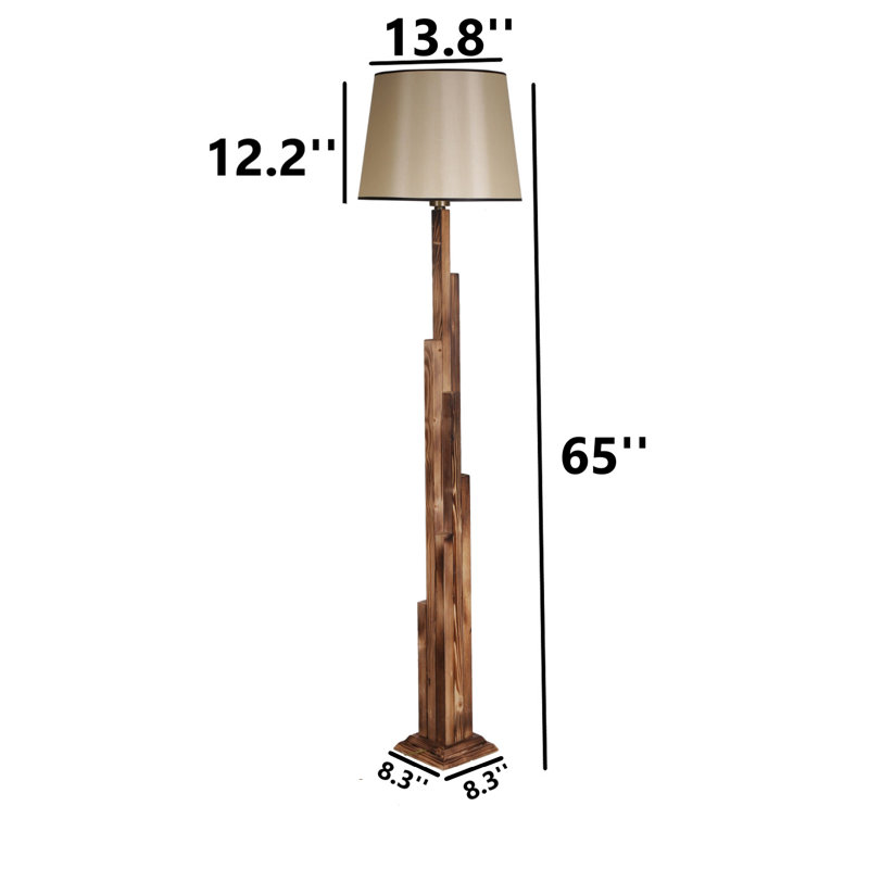 Lampe sur pied 65 po Jaheir, Brun