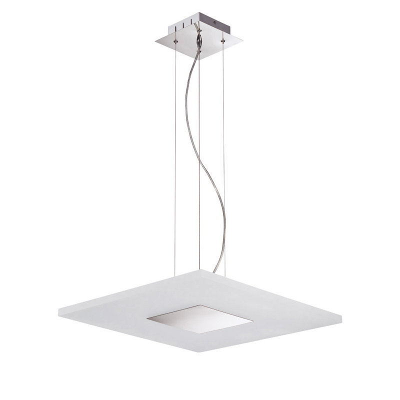 Veliz 1 - Light Polished Chrome LED Square/Rectangle Pendant