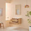 30" Wall Mounted & Floating Single Vanity with Ceramic Sink
