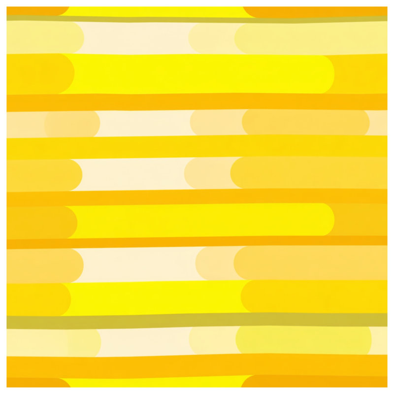 Tapis de bain jaune à rayures, L 24 po x L 17 po