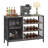 12 Bottle Floor Wine Bottle & Glass Rack-1958522627