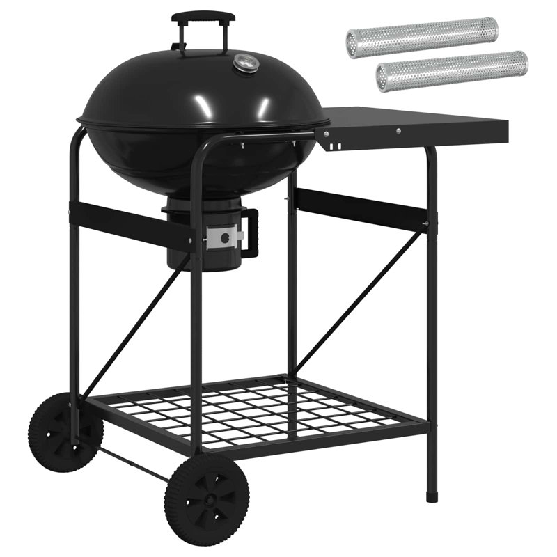 VidaXL 91cm W Wood Pellet Grill