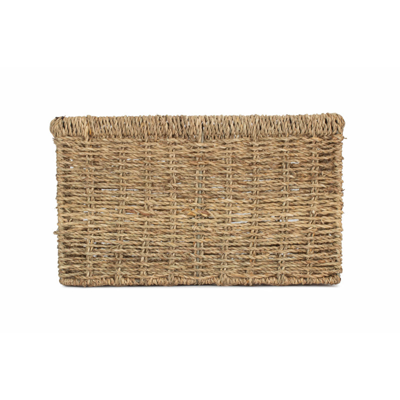 World Menagerie Wicker Nordic Seagrass Storage Basket, 20cm H x 34cm W x 26cm D
