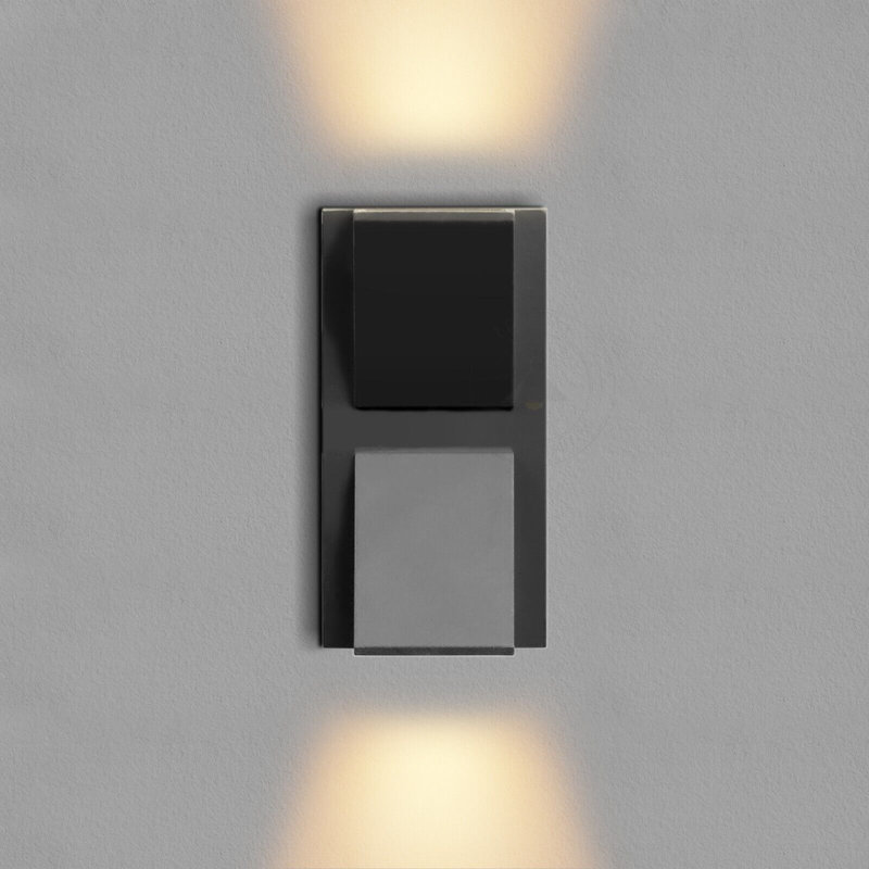 Bohden Black 14cm H Integrated LED Outdoor Flush Mount, 1 Light