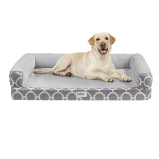 Harper Orthopedic Cushioned Plush Pet Bed