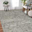 Nuit Arabe Classic Bordered Hand-Knotted Medium Gray Area Rug, 2' X 3'-1441558244