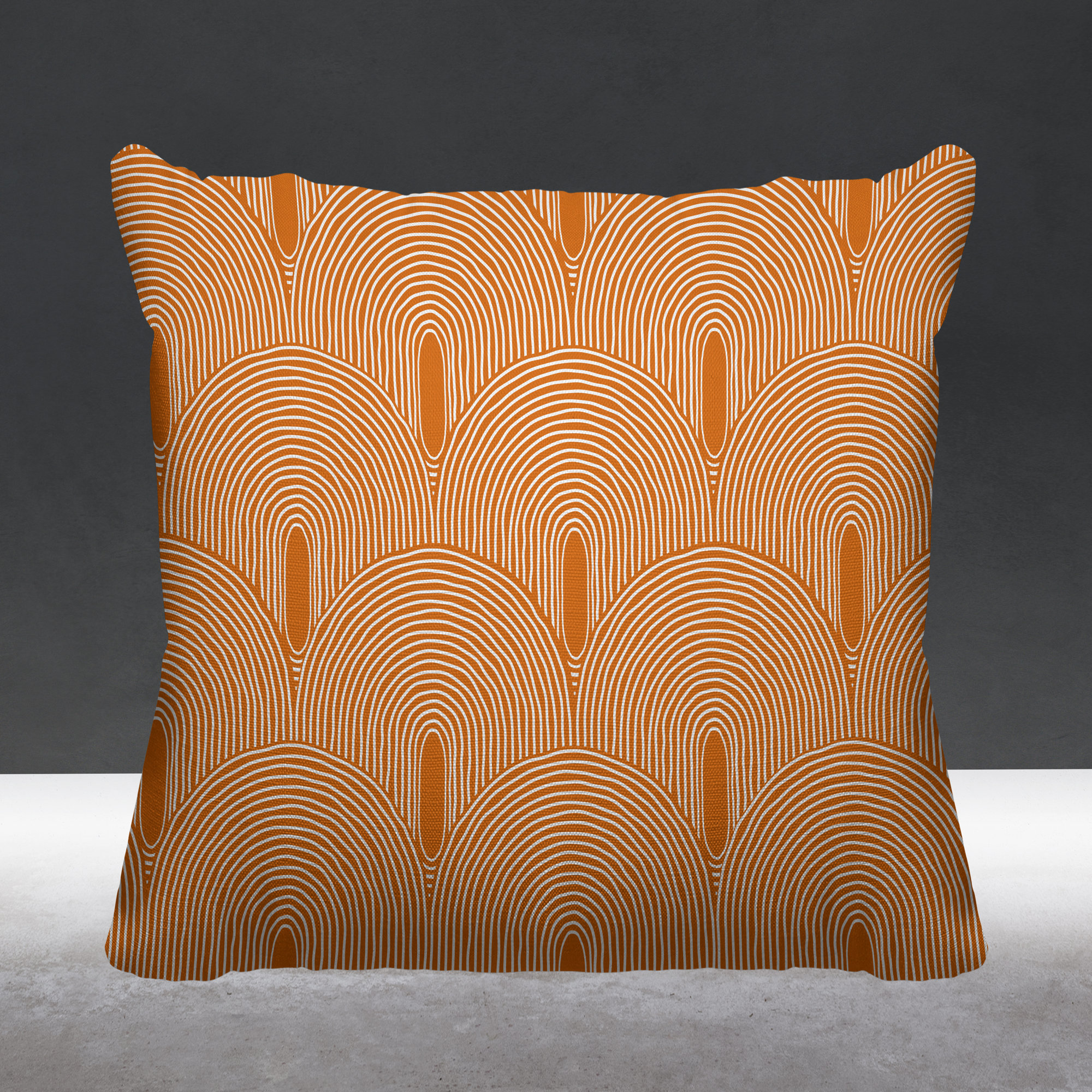 Limpo Indoor/Outdoor Throw Pillow, 16" x 16", Orange
