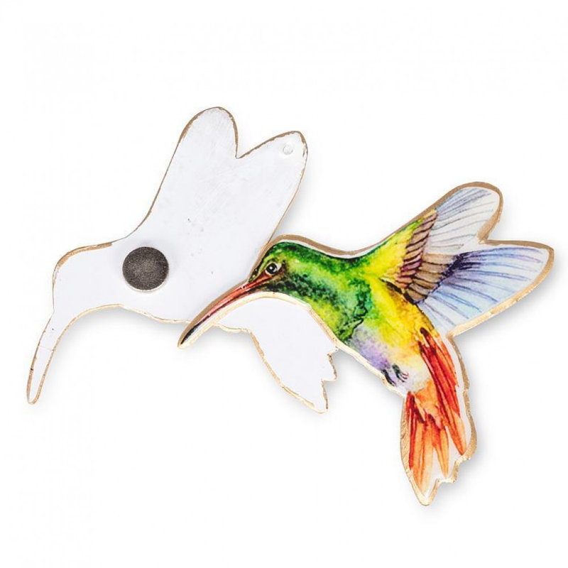 Aimant colibri à deux faces
