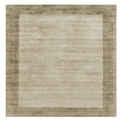 Desrosiers Shinny Bordered Smoke/Putty Area Rug