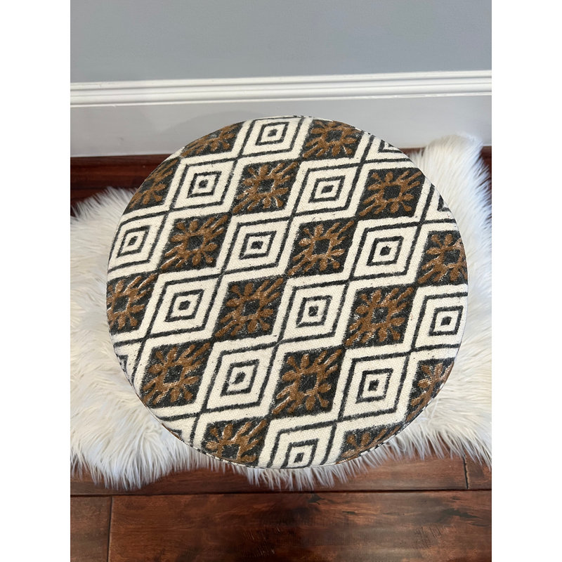 Soluk Solid Wood Accent Stool