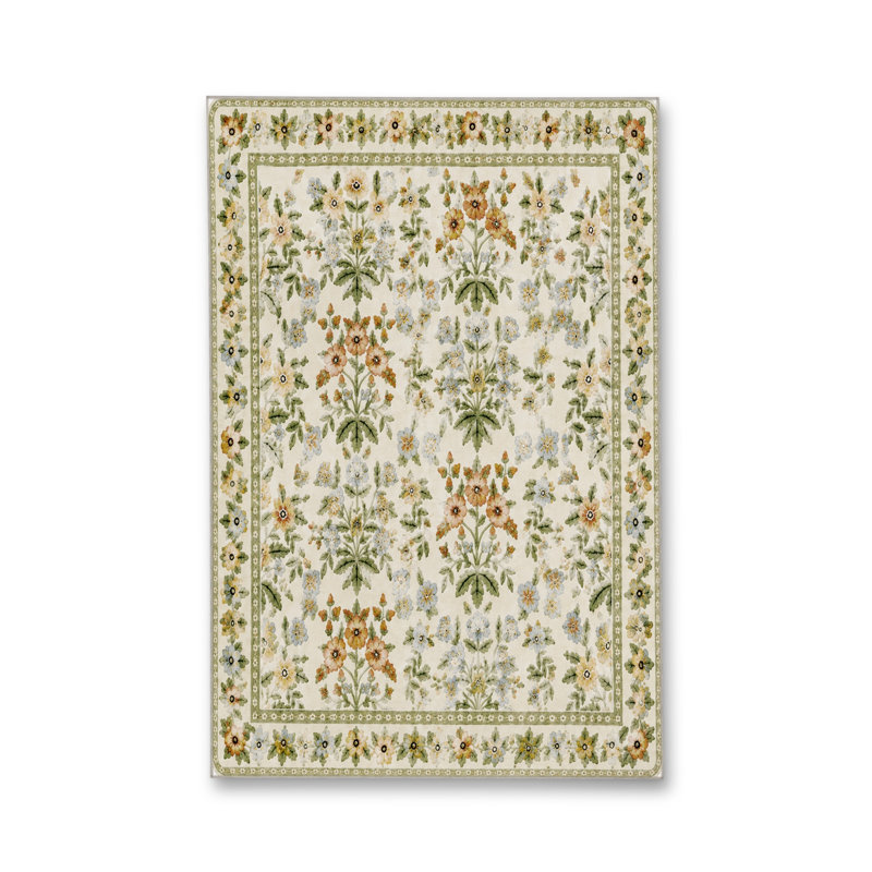 Tapis tissé à la crème Mosso, 2'4" x 3'11"