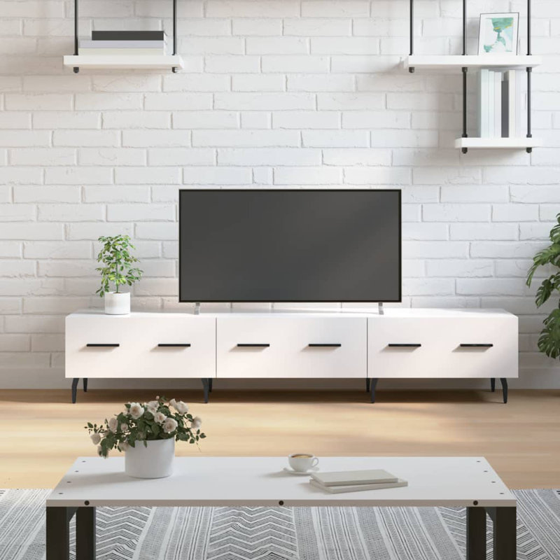 Merina TV Stand for TVs up to 65", High Gloss White