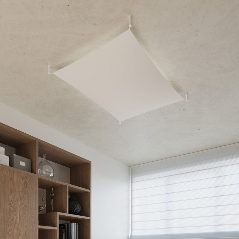 Luna Fabric Semi Flush Mount, 15cm H x 140cm W x 140cm D
