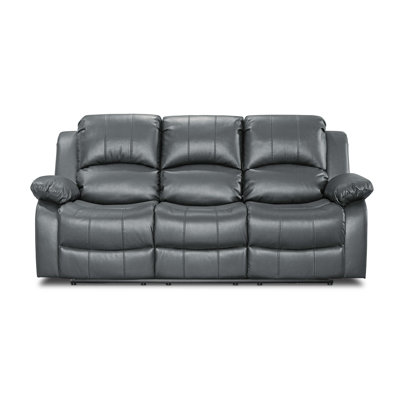 Lowell 157cm Faux Leather Reclining Loveseat