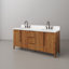 Sequoia 72 In. Double Sink Whitebrook Quartz Countertop Bath Vanity in Mango Wood With Gold Faucet-251440441