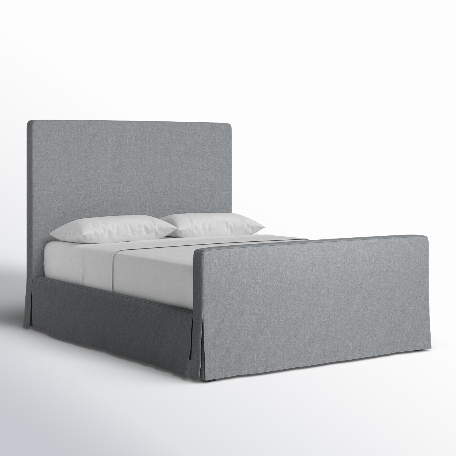 Calia Platform Bed, King, Gray