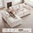 Modular 4-piece Cloud Sectional Sofa With 27.6" Extra Deep Seats, 111”w Reversible Couches With Ottoman-513512299