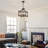Carrianna 4-Light Farmhouse Square Faux Wood-Look Finish Chandelier